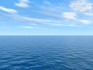 Obraz premium High resolution blue water and sky