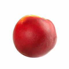 Single fresh ripe peach