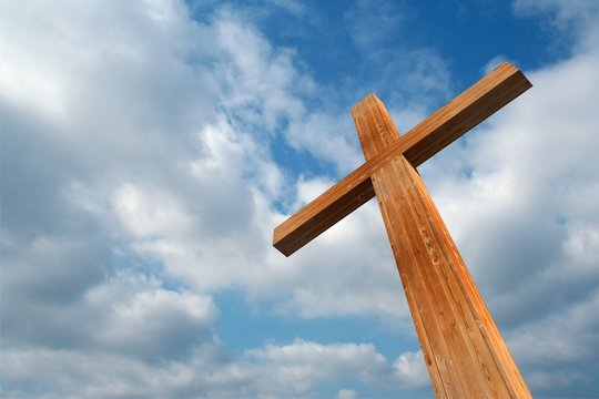 High resolution christian cross