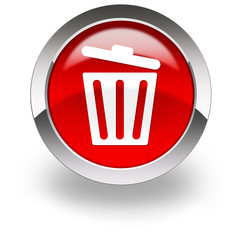 red trash button