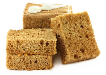 Pastry over white background