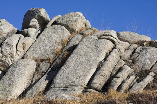 rocce granitiche sul mottarone