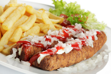 Frikandel Spezial, Pommes frites