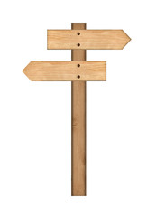 wood signs isolated .