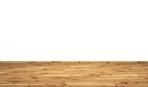 Blankozimmer mit Holzparkett