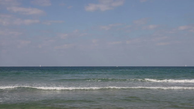 The beach on the Mediterranean Sea
