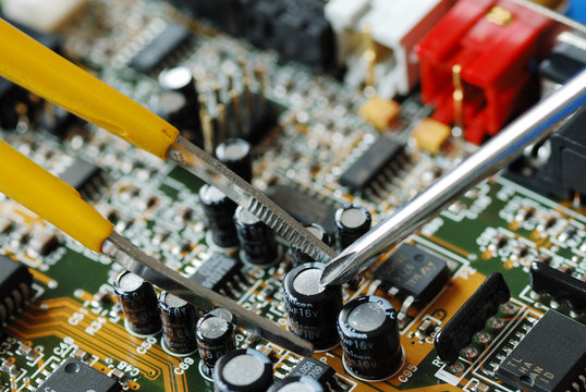 Repair of the circuit board in a computer