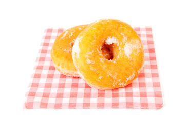two sugared delicious donuts
