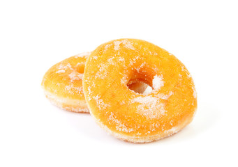 two sugared delicious donuts