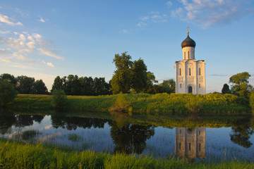 Obraz premium Church of the Intercession on the Nerl