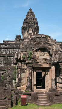 The Bakong Temple east of Siem Reap, Cambodia