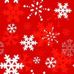 Naklejka na ściany i meble Decorative winter Christmas seamless texture