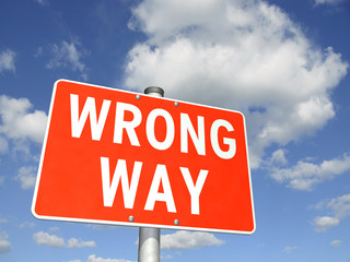 WRONG WAY
