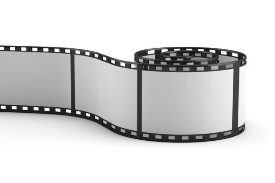 Filmstreifen auf weiss