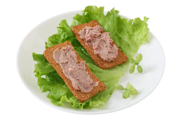 toasts with pate