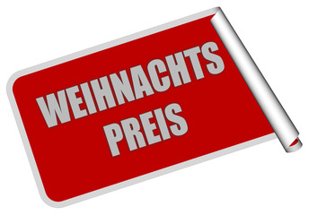 Sticker rot eckig rore WEIHNACHTSPREIS