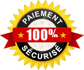 Sticker "Paiement 100% sécurisé"