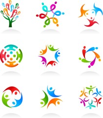 Collection of social media and network icons