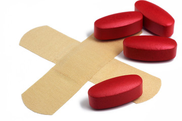 tabletten auf pflaster