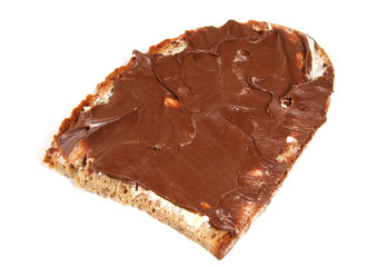 Brot mit Schokoladencreme