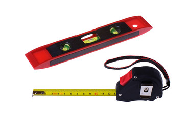 Tape measure and level