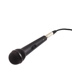 black microphone isolated