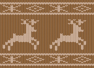 Knitted Christmass seamless backgruond