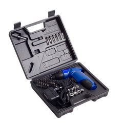 drill bit machine box is isolated on a white background