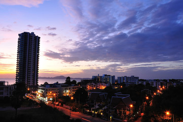 Pattaya on sunset