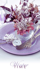 Winter table setting