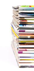 Stack of magazines