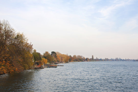 Herbst an der Alten Donau in Wien