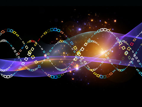 Colorful Sine Wave Pattern