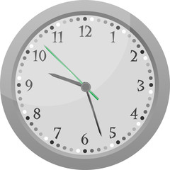 wall clock vector Vintage orange isolated on white