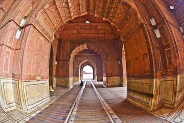 Keuken spatwand met foto Jama Masjid Mosque, old Delhi, India. © travelview