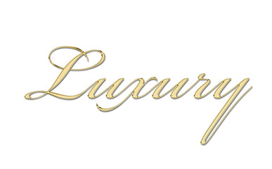 Obraz premium Luxury escrito en oro