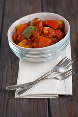 Paprika mit Tomatensauce
