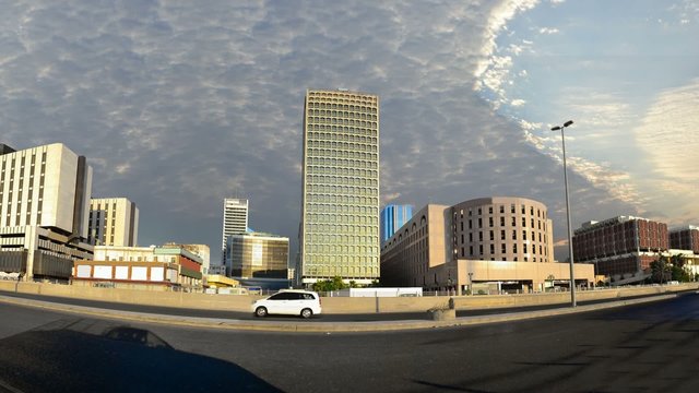 Commercial center of Jeddah clouds timelapes