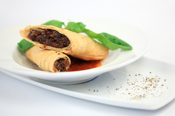 Chinese Beef Steak Rolls