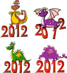 Мультфильм милый дракон, символ 2012