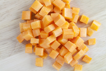 Cubed Carrots
