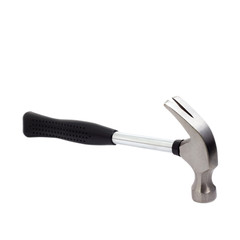 hammer hammering iron isolated on white background