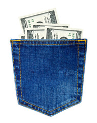 Jeans with money