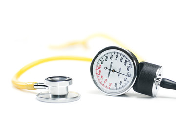 blood pressure sphygmomanometer stethoscope