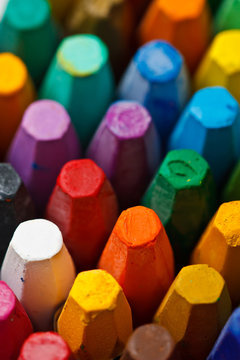 Stack of oil pastels