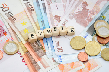 Streik Schriftzug