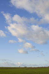 Fototapeta premium Land and clouds.