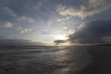 Obraz premium Clouds over sea.