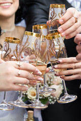 Champagne on wedding