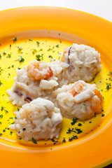 Italian risotto with seafood